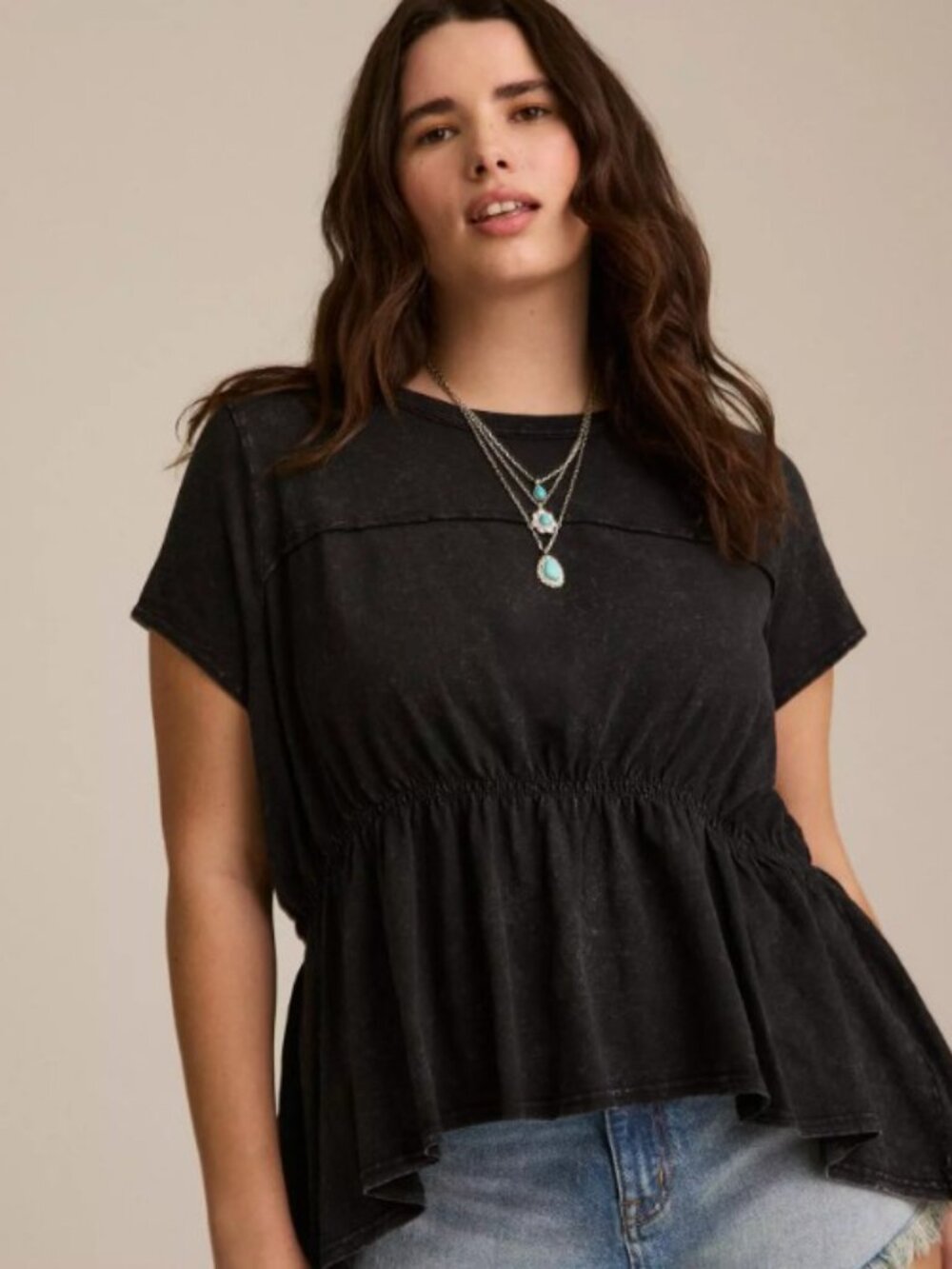 Torrid Festi Smocked Tee